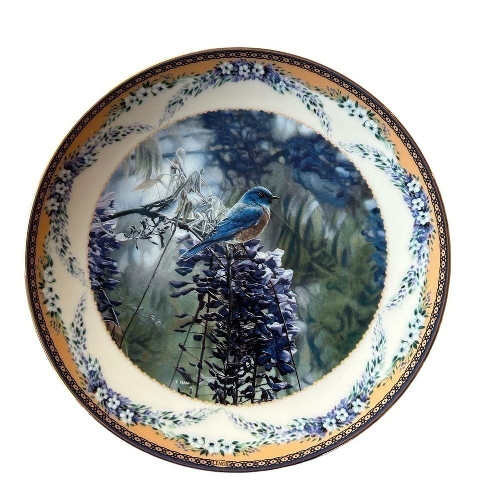 Lenox springtime blues collector plate by Terry Isaac limited edition series